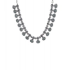 Generic Women's Brass Silver Plated Necklace set (Turquoise)