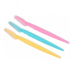 Generic Pack of 3_Facial Razor Set Eyebrow and Face Shaving Trimmer (Color: Assorted )