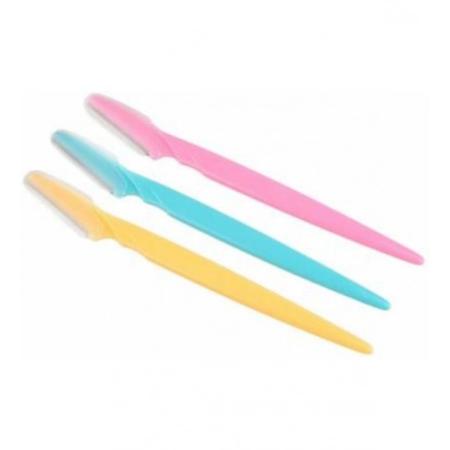 Generic Pack of 3_Facial Razor Set Eyebrow and Face Shaving Trimmer (Color: Assorted )
