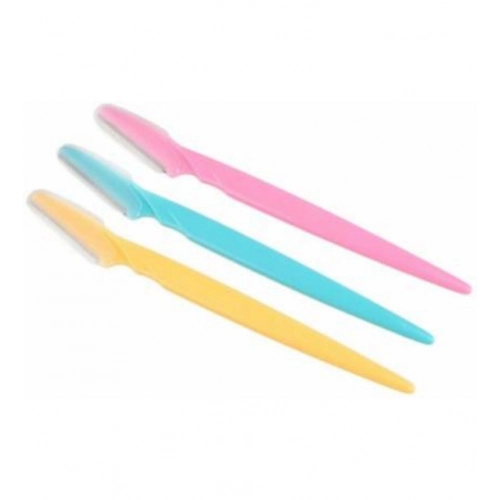 Generic Pack of 3_Facial Razor Set Eyebrow and Face Shaving Trimmer (Color: Assorted )
