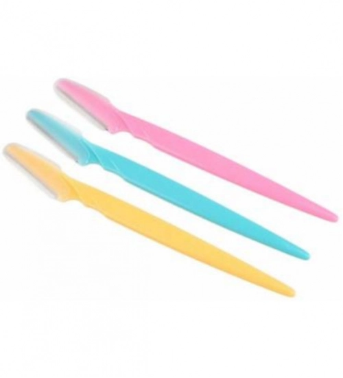 Generic Pack of 3_Facial Razor Set Eyebrow and Face Shaving Trimmer (Color: Assorted )
