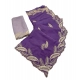 Generic Women's Chiffon Embroidered Saree With Unstitched Blouse 5.5Mtr (Purple) Generic Women's Chiffon Embroidered Saree With Unstitched Blouse 5.5Mtr (Purple)