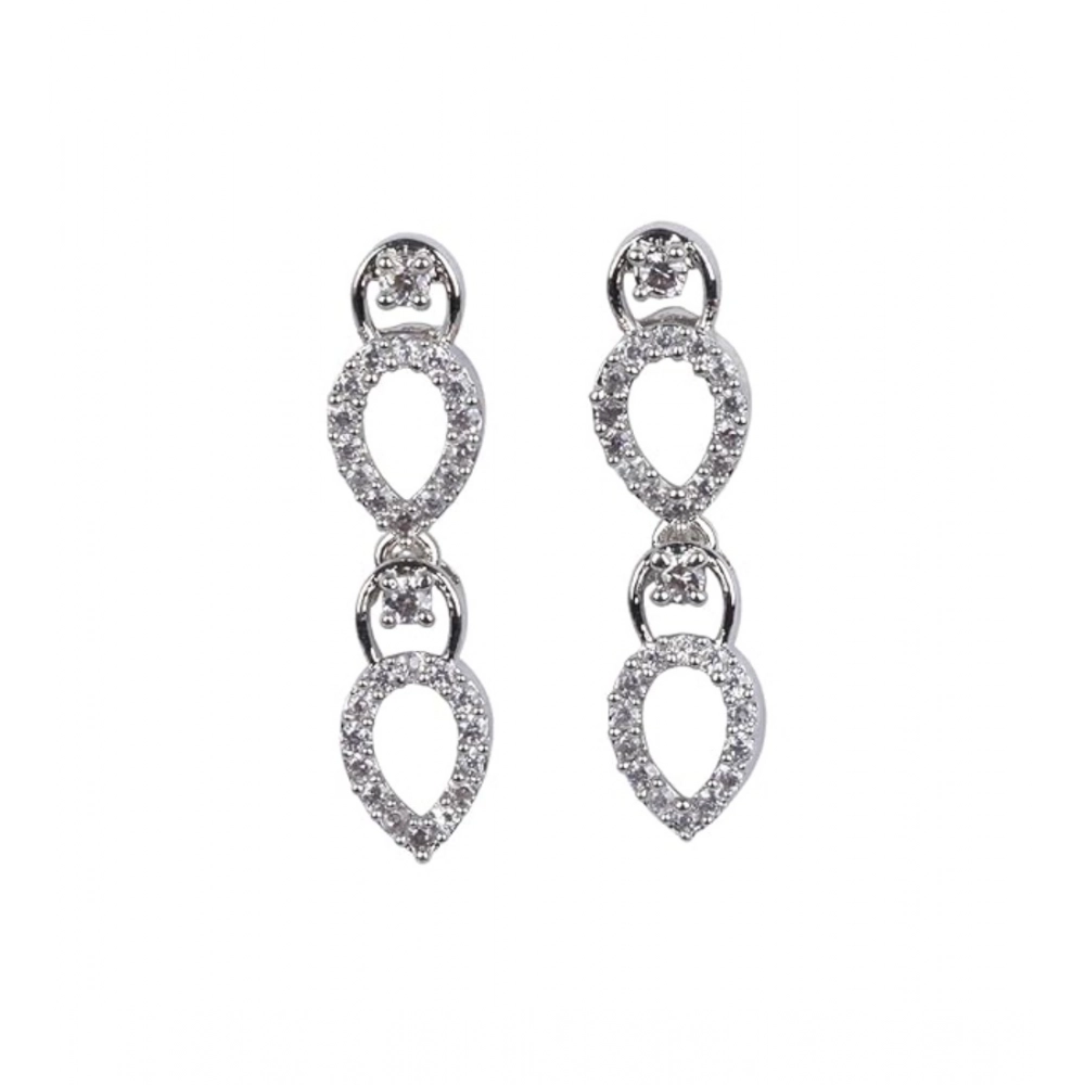 Generic Women's Brass Silver Plated Necklace set (Silver) Generic Women's Brass Silver Plated Necklace set (Silver)