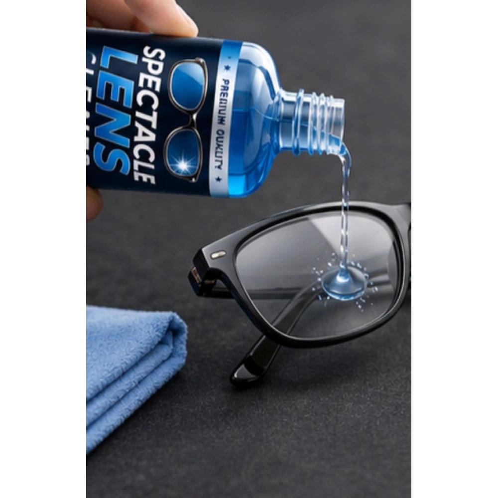 Generic Pack of 2 Spectacle Lens Cleaner Liquid Bottles 100 ML - Image 3