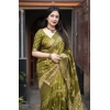 Generic Women's Cotton Silk Printed Saree With Unstitched Blouse 5.5Mtr (Green) Generic Women's Cotton Silk Printed Saree With Unstitched Blouse 5.5Mtr (Green)