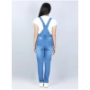 Generic Girl's Denim Solid Buttoned Dungaree (Blue) Generic Girl's Denim Solid Buttoned Dungaree (Blue)