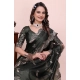 Generic Women's Georgette Embroidered Saree With Unstitched Blouse 5.5Mtr (Charcoal Green) Generic Women's Georgette Embroidered Saree With Unstitched Blouse 5.5Mtr (Charcoal Green)