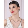 Generic Women's Brass Silver Plated Necklace set (Blue) Generic Women's Brass Silver Plated Necklace set (Blue)