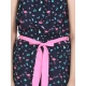 Generic Girl's Rayon Flamingo Print Sleeveless Jumpsuit (Black-Pink)