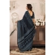 Generic Women's Faux Linen Geometric Print Ready to wear Saree With Unstitched Blouse 5.5Mtr (Black) Generic Women's Faux Linen Geometric Print Ready to wear Saree With Unstitched Blouse 5.5Mtr (Black)