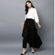 Generic Women's Rayon Ruffled Elasticated Skirt (Black) Generic Women's Rayon Ruffled Elasticated Skirt (Black)