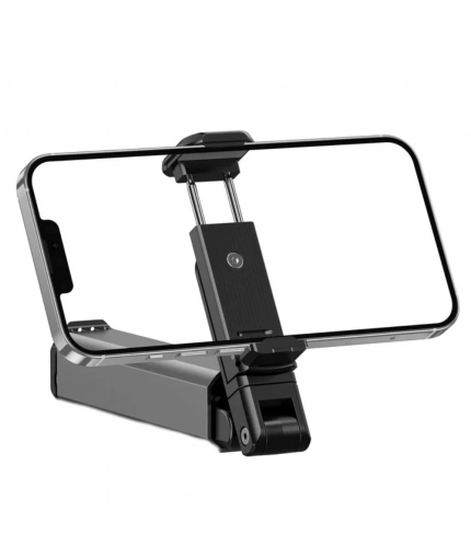 Generic Aluminum-Plastic Solid Bluetooth Selfie Stick and Travel Tripod Stand (Silver-Black)