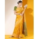 Generic Women's Raw_Silk Woven_Motif Saree With Unstitched Blouse 5.5Mtr (Yellow)