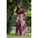 Generic Women's Faux_Tussar Floral Saree With Unstitched Blouse 5.5Mtr (Purple) Generic Women's Faux_Tussar Floral Saree With Unstitched Blouse 5.5Mtr (Purple)