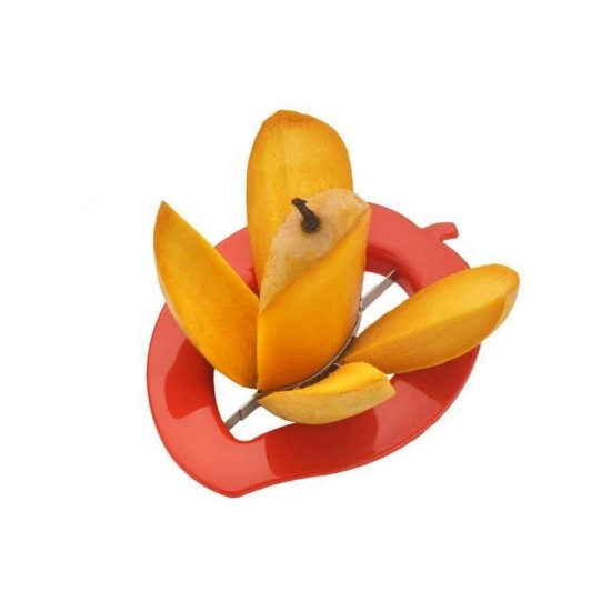 Generic Pack of 5_Mango Cutter And Slicer Tool – with Stainless Steel Blades (Color: Assorted )