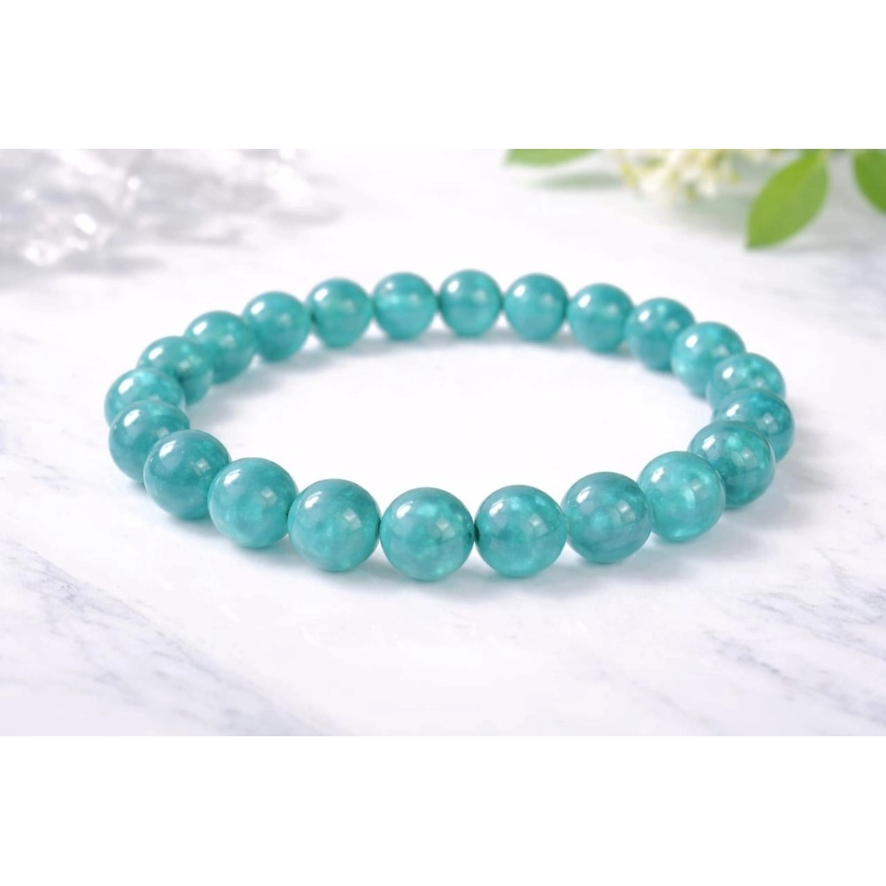 Generic Natural Crystal 8mm Amazonite Bracelet (Teal Green) Generic Natural Crystal 8mm Amazonite Bracelet (Teal Green)