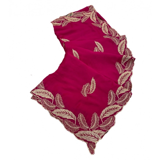 Generic Women's Chiffon Embroidered Saree With Unstitched Blouse 5.5Mtr (Pink) Generic Women's Chiffon Embroidered Saree With Unstitched Blouse 5.5Mtr (Pink)
