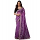 Generic Women's Net Sequence Saree With Unstitched Blouse 5.5Mtr (Lavender) Generic Women's Net Sequence Saree With Unstitched Blouse 5.5Mtr (Lavender)