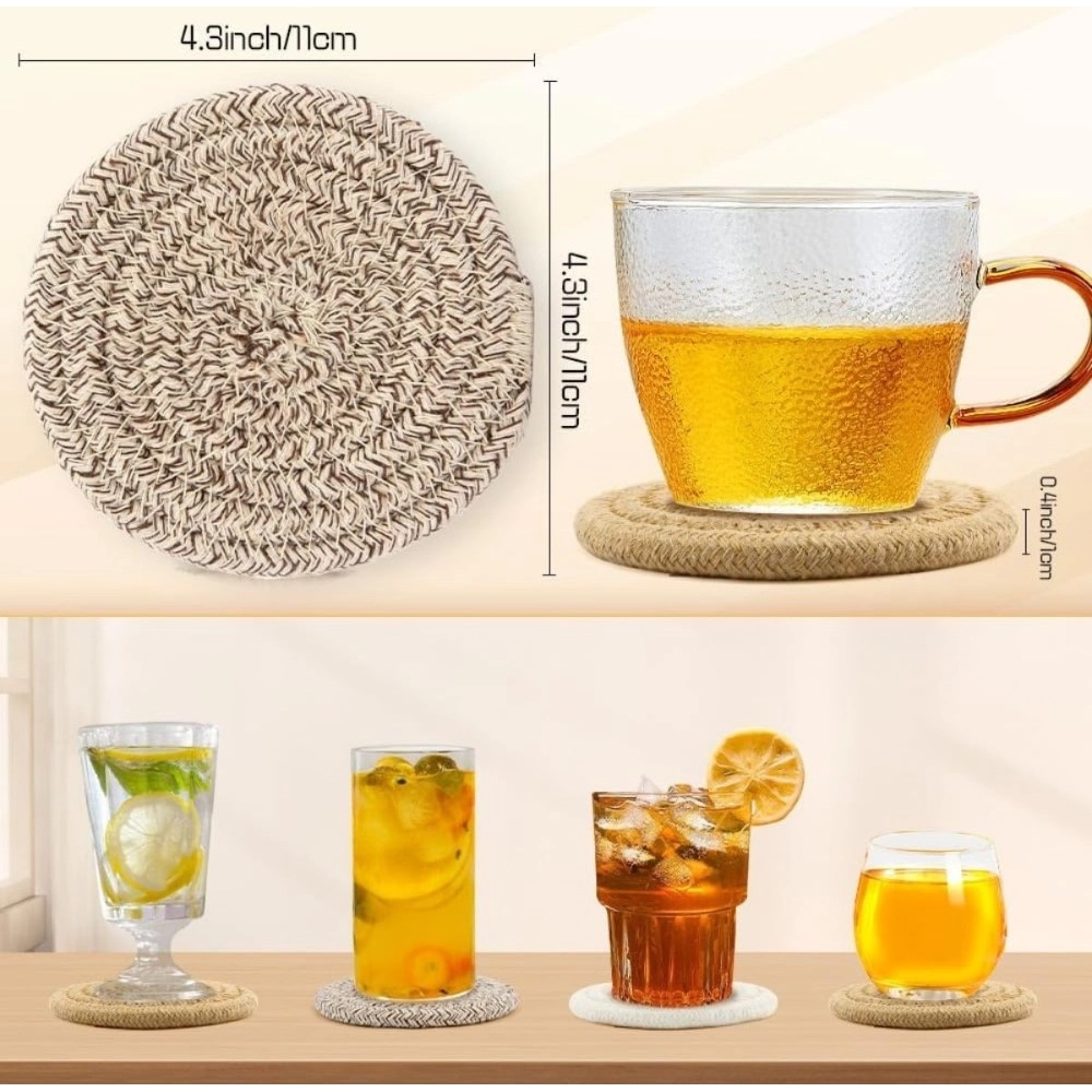 Generic Cotton Rope Drink Coasters 6 Pcs Set (Mix) Generic Cotton Rope Drink Coasters 6 Pcs Set (Mix)