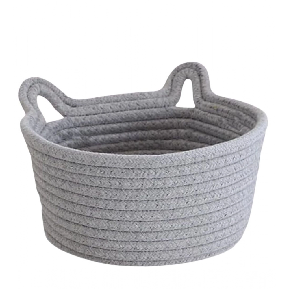 Generic Cotton Pack Of_1 Plain Cat Basket 9x5 Inch (Grey) Generic Cotton Pack Of_1 Plain Cat Basket 9x5 Inch (Grey)
