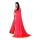 Generic Women's Sana Silk Bandhni Saree With Unstitched Blouse 5.5Mtr (Red) Generic Women's Sana Silk Bandhni Saree With Unstitched Blouse 5.5Mtr (Red)