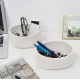 Generic Cotton 8x3 Inch Round 2 Set Bedside Organizer With Out Lid (White) Generic Cotton 8x3 Inch Round 2 Set Bedside Organizer With Out Lid (White)