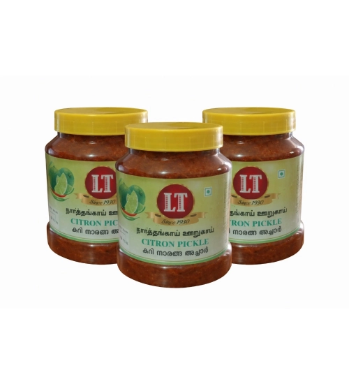 Generic Pack of_3 300GM LT Citron Pickle Traditional Digestive Side Dish (Red)