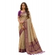 Generic Women's Cotton Printed Saree With Unstitched Blouse 5.5Mtr (Multicolor)