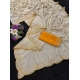 Generic Women's Star Georgette Embellished Saree With Unstitched Blouse 5.5Mtr (Beige)