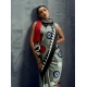 Women's Satin Crepe Printed Saree With Unstitched Blouse 5.5Mtr (Multicolor)