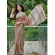 Generic Women's Linen Floral Embroidered Saree With Unstitched Blouse 5.5Mtr (Brown) Generic Women's Linen Floral Embroidered Saree With Unstitched Blouse 5.5Mtr (Brown)