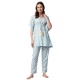 Generic Women's Rayon Floral Kaftan Sleeve Kaftan Sets (Light Blue) Generic Women's Rayon Floral Kaftan Sleeve Kaftan Sets (Light Blue)