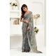 Generic Women's Faux Linen Abstract Print Ready to wear Saree With Unstitched Blouse 5.5Mtr (Grey) Generic Women's Faux Linen Abstract Print Ready to wear Saree With Unstitched Blouse 5.5Mtr (Grey)