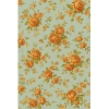 Generic Microfiber Floral Printed Double Bedsheet with 2 Pillow Covers (Beige)