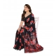 Generic Women's Georgette Printed Saree With Unstitched Blouse 5.5Mtr (Black) Generic Women's Georgette Printed Saree With Unstitched Blouse 5.5Mtr (Black)