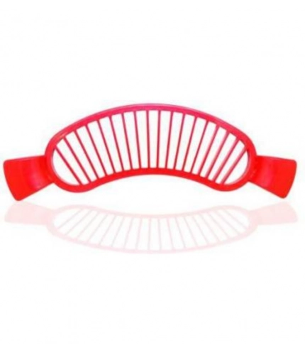 Generic Pack of 8_Banana Slicer Cutter And Chopper – Plastic Fruit Slicers for Salads (Color: Assorted )