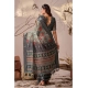 Generic Women's Faux_Linen Printed Saree With Unstitched Blouse 5.5Mtr (Light_Grey)