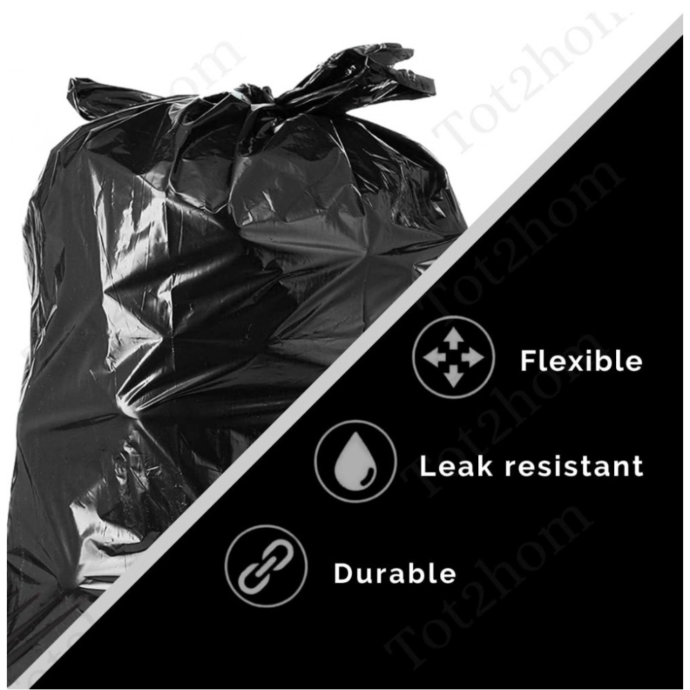 Generic Pack of 3 Biodegradeable Vegetable-Paper 25 x 30 Inches Garbage Bag (Black) - Image 5