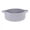 Generic Cotton 8x3 Inch Round Bedside Organizer With Out Lid (Gray) Generic Cotton 8x3 Inch Round Bedside Organizer With Out Lid (Gray)