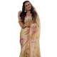 Generic Women's Faux_Tussar Floral_Print Saree With Unstitched Blouse 5.5Mtr (Cream) Generic Women's Faux_Tussar Floral_Print Saree With Unstitched Blouse 5.5Mtr (Cream)