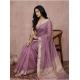 Generic Women's Cotton Printed Saree With Unstitched Blouse 5.5Mtr (Purple)