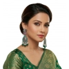 Generic Women's Zinc Alloy Gold Plated Chandbali Earrings (Multicolor)