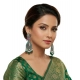 Generic Women's Zinc Alloy Gold Plated Chandbali Earrings (Multicolor) Generic Women's Zinc Alloy Gold Plated Chandbali Earrings (Multicolor)