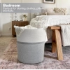 Generic Cotton Pack Of_1 12x14 Inch Storage Basket For Clothes (Grey-White) Generic Cotton Pack Of_1 12x14 Inch Storage Basket For Clothes (Grey-White)