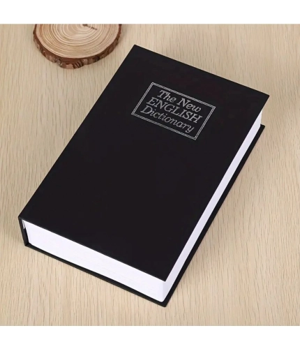 Generic Secret Book Safe with Number Locker (Black)