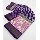 Generic Women's Cotton Blend Printed Saree With Unstitched Blouse 5.5Mtr (Purple) Generic Women's Cotton Blend Printed Saree With Unstitched Blouse 5.5Mtr (Purple)