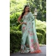 Generic Women's Faux_Tussar Floral_Print Saree With Unstitched Blouse 5.5Mtr (Dark_Green) Generic Women's Faux_Tussar Floral_Print Saree With Unstitched Blouse 5.5Mtr (Dark_Green)