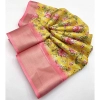 Generic Women's Cotton Silk Floral Printed Saree With Unstitched Blouse 5.5Mtr (Yellow)