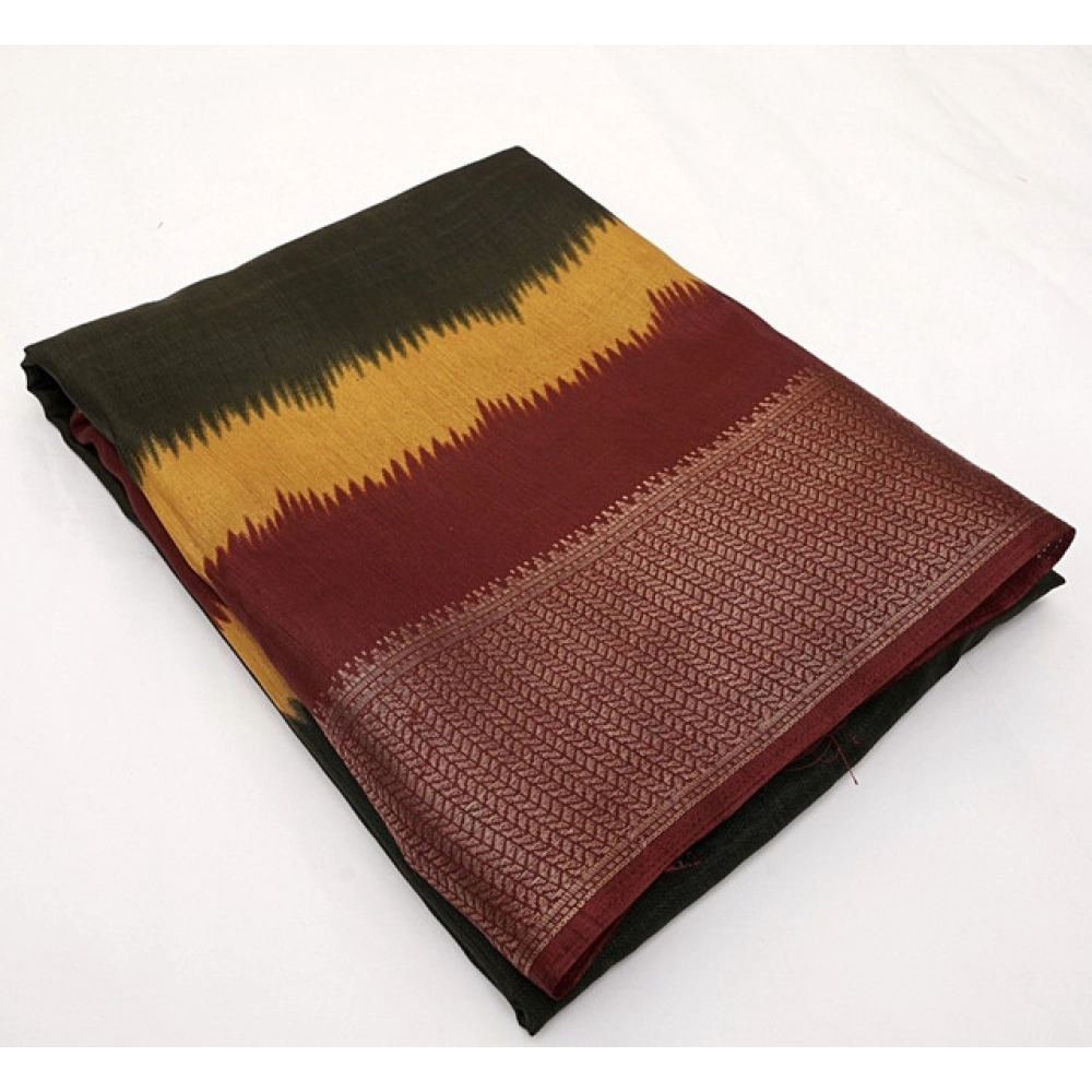 Generic Women's Cotton Silk Solid Saree With Unstitched Blouse 5.5Mtr (Multicolor) Generic Women's Cotton Silk Solid Saree With Unstitched Blouse 5.5Mtr (Multicolor)