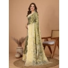 Generic Women's Jacquard Saree With Unstitched Blouse 5.5Mtr (Olive)